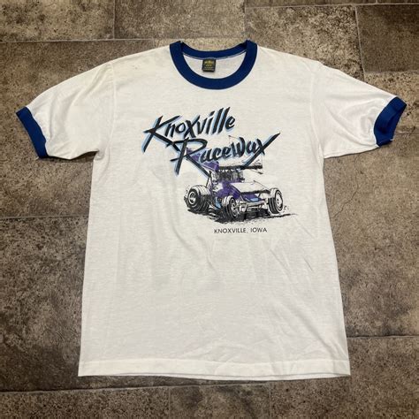 Vintage Knoxville Raceway Sprint Car Capital Ringer T… - Gem
