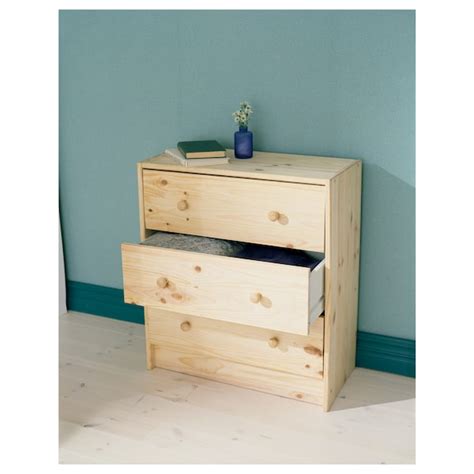 Buy RAST Chest of 3 Drawers, Pine Online UAE - IKEA