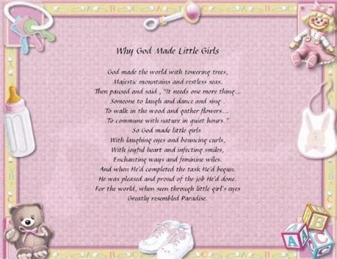 Why God Made Little Girls | Gift for Baby Girls |Free Shipping 10%off ...