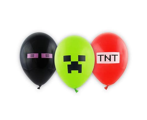 Balony Minecraft Szt Idealne Na Przyj Cie Urodzinowe