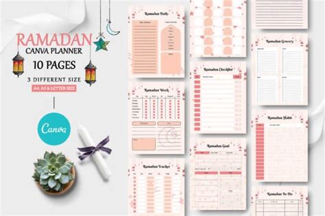 Ramadan Printable Canva Planner Graphic By Ultimatetemplate Creative