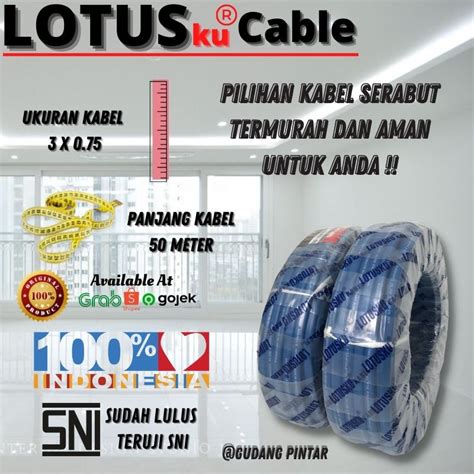 Jual Kabel Listrik Pompa Satelit Sibel X Lotusku Tembaga Serabut