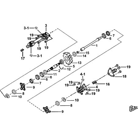 Vue Eclatee Piece Systeme De Transmission Tgb Blade Lt Eps