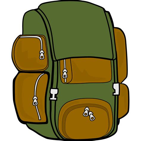 Backpack Green Brown Png Svg Clip Art For Web Download Clip Art Png