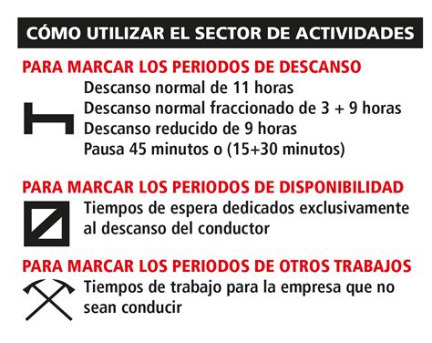 Tiempos de conducción y descanso Tradisna