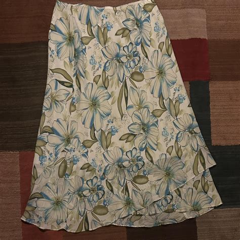 Lane Bryant Long Floral Skirt 100 Polyester 18 20 Depop