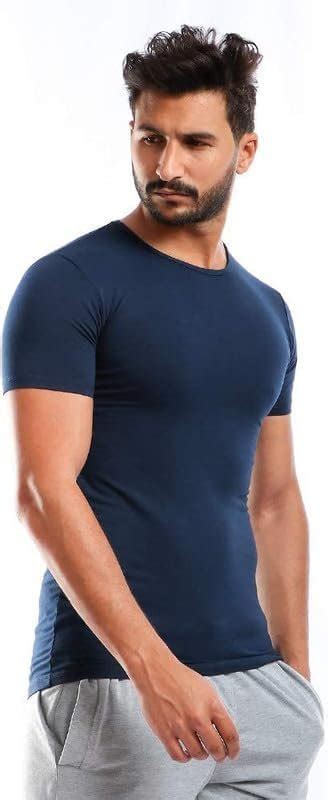 Stretch Undershirt O Neck Navy