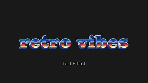 TEXT EFFECT Retro Vibes Figma