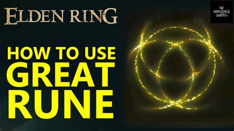 How To Use Great Rune In Elden Ring How To Restore Activate Godrick