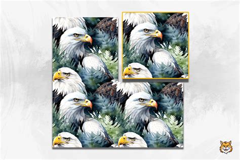 Bald Eagle Seamless Pattern Graphic By Meow Backgrounds Creative Fabrica