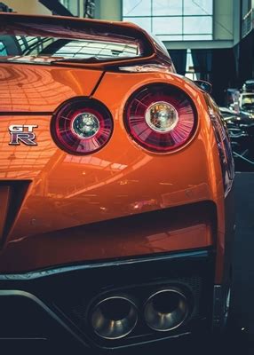 Nissan Gt R Orange Posters Prints By Maju Makmur Printler