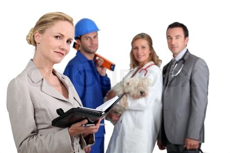 People from different employment ... | Stock image | Colourbox 