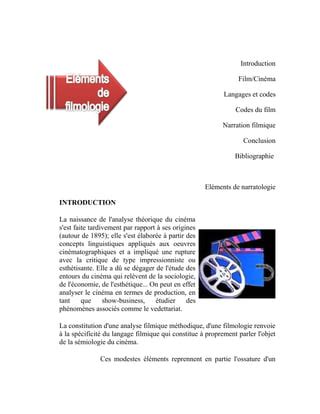 Introduction A La Filmologie PDF