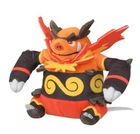 Plush Pokemon Fit Emboar Sitting Cuties Center Exclusive New W Tag