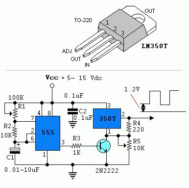 Build a Power Pulse Using by LM350 and NE555 Circuit Diagram | Super ...