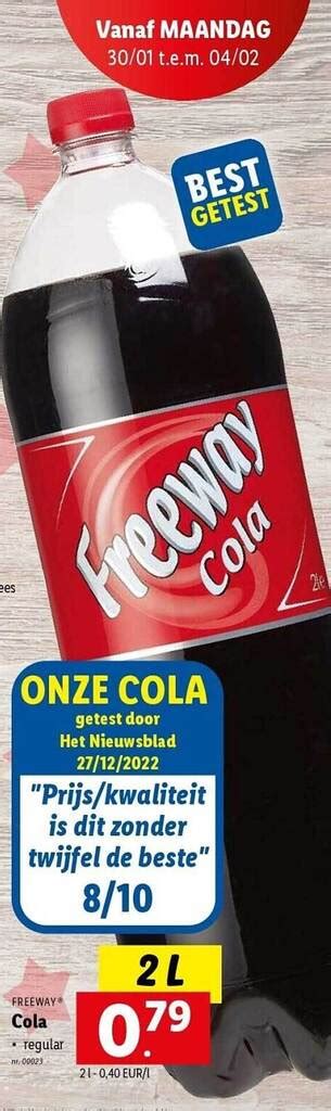 Freeway Cola Promotie Bij Lidl