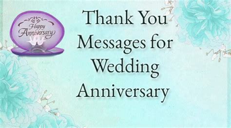 Thank You Messages for Wedding Anniversary