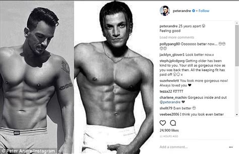 Peter Andre Looks Almost Identical Two Decades Apart Daily Mail Online