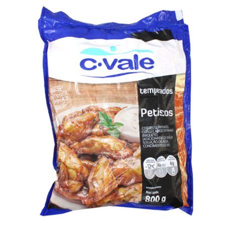 Petiscos De Frango Temperado C Vale G Pacote Megag Alimentos