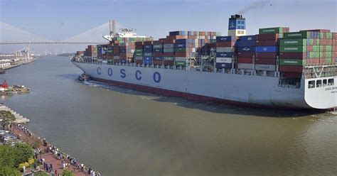 U.S. ports welcome giant cargo ship