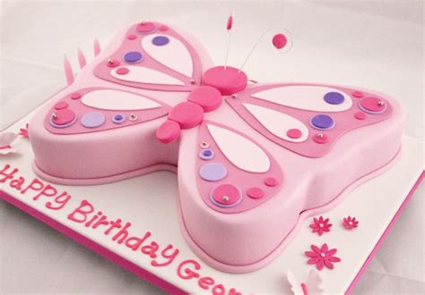 Pretty In Pink Butterfly Cake Au Butterfly Birthday Cakes Butterfly