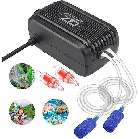 Amazon HITOP Powerful Aquarium Air Pump 2 Outlets 110GPH