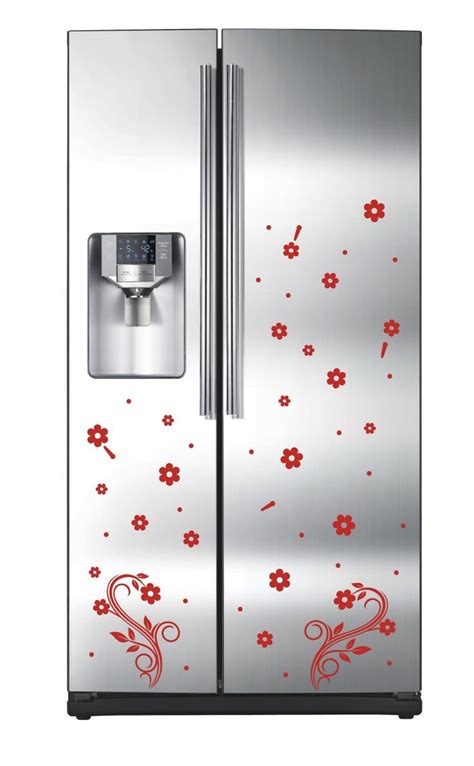 Refrigerator Design Decal 39 Make Your Fridge To Look Charming With