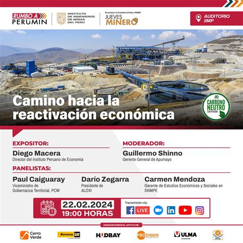 Jueves Minero Iimp En El Marco De Rumbo A Perumin Camino