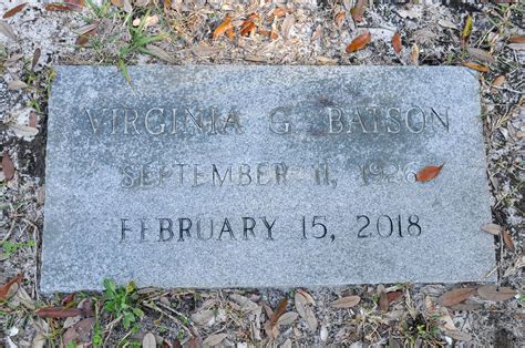 Virginia Lee Griffin Batson 1926 2018 Find A Grave Memorial