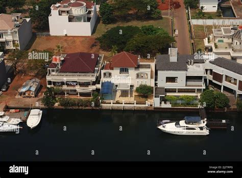 Aerial View Of The Seafront Residential Complex Of Pantai Mutiara In