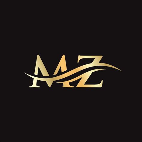 Premium Vector Initial Linked Letter MZ Logo Design Modern Letter MZ