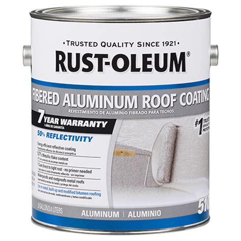 Rust Oleum Fibered Aluminum Roof Coating Bright Aluminum