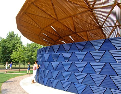 francis kéré's 2017 serpentine pavilion opens in london's hyde park