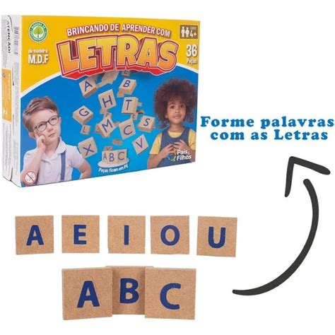 Jogo Infantil Educativo Brincando De Aprender Letras Pe As Pais