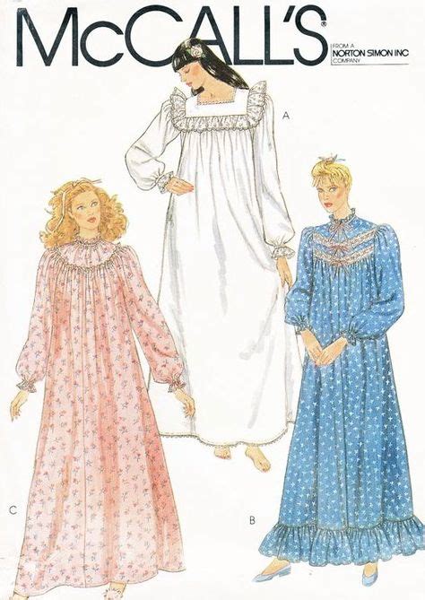 Vintage Victorian Nightgown Sewing Pattern Patterns You Sold