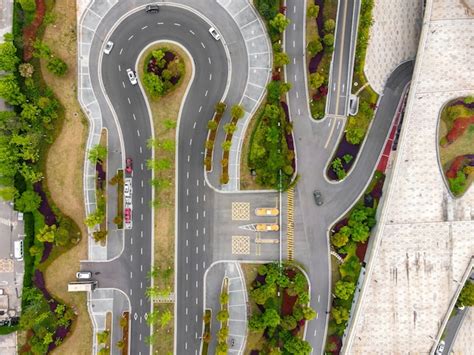 Premium Photo | Aerial photography of city roads