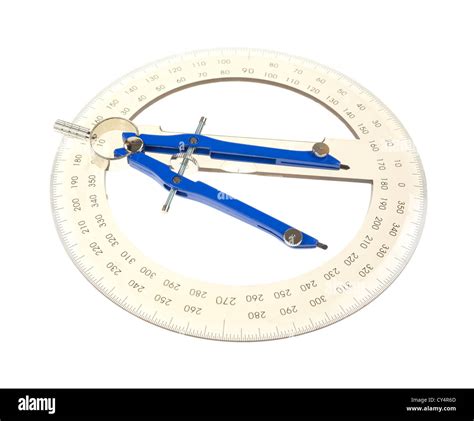 Compass protractor hi-res stock photography and images - Alamy