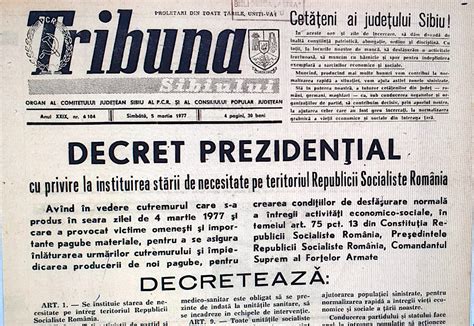 Cum au reacționat sibienii la cutremurul din 1977 și ce putem învăța