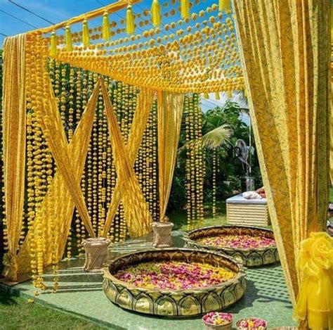 Simple Haldi Ceremony Decoration Ideas At Home