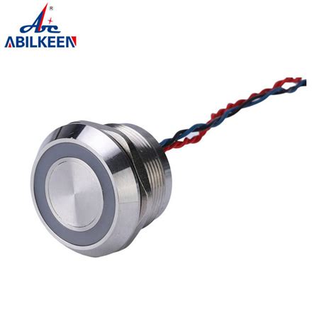 Ring LED RGB Color Customized Piezo Switch 12V Momentary Long Life