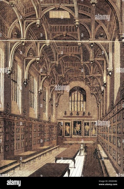 Interior Of Middle Temple Hall Stock Photo Alamy