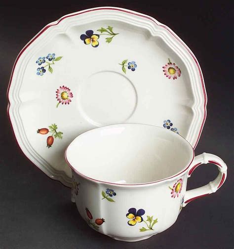 Petite Fleur Flat Cup Saucer Set By Villeroy Boch Petite Fleurs