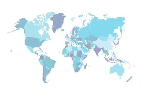 Mapa Del Mundo Hecho A Partir De Un Patr N De Puntos De Semitono