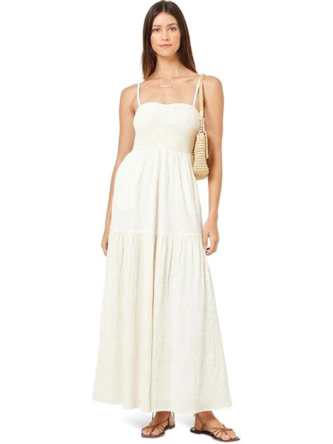 For Love And Lemons Luau Maxi Dress White Nude Free Shipping Zappos