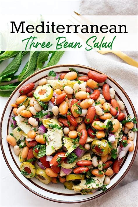 This Mediterranean Three Bean Salad Is Made With Your Favorite Beans