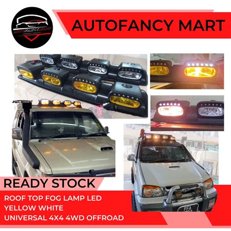 UNIVERSAL ROOF TOP FOG LAMP LED YELLOW WHITE RANGER HILUX TRITON HRV