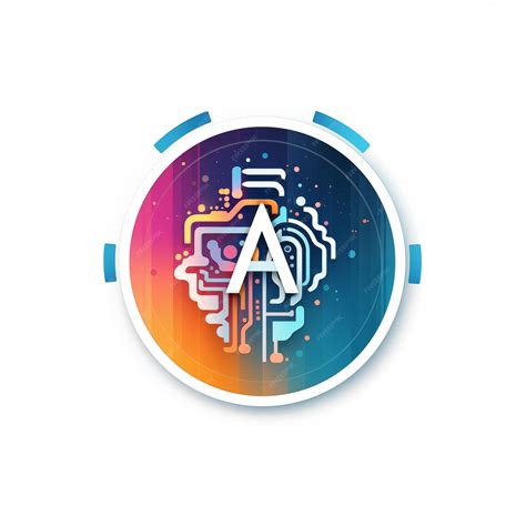 Premium Photo | The logo of the artificial intelligence app