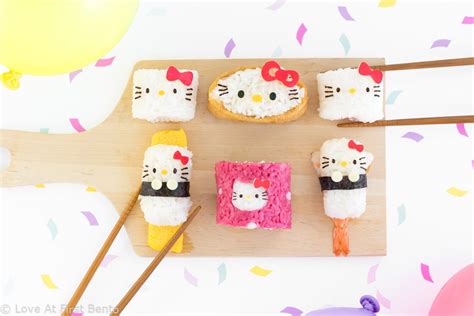 Hello Kitty Sushi Party + Bento - Love At First Bento