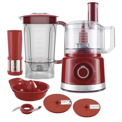 Multiprocessador Philco Pmp V Turbo W V Vermelho Madeiramadeira