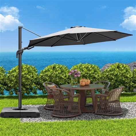 Arlmont Co Parasol Ext Rieur En Porte Faux D Cal En Aluminium De